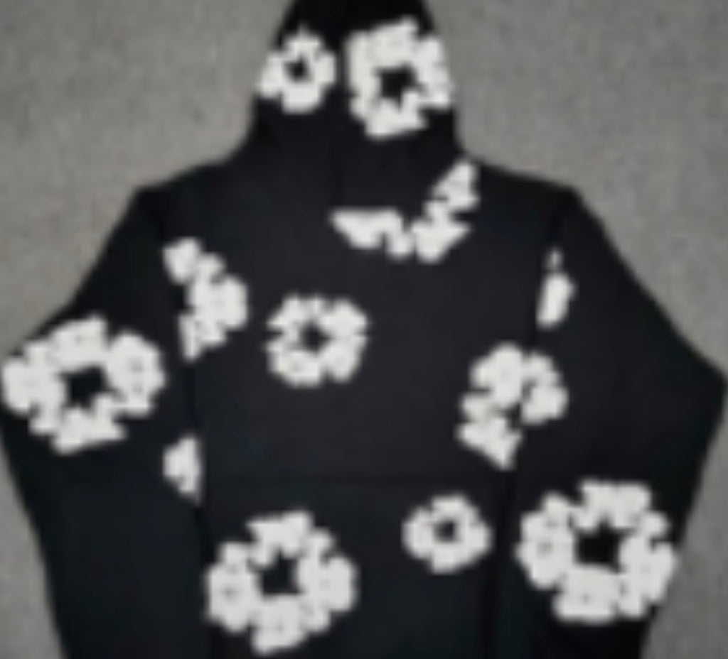 BRAND NEW! DENIM TEARS Black Pullover Hoodie Men's L premium quality replica, not authentic