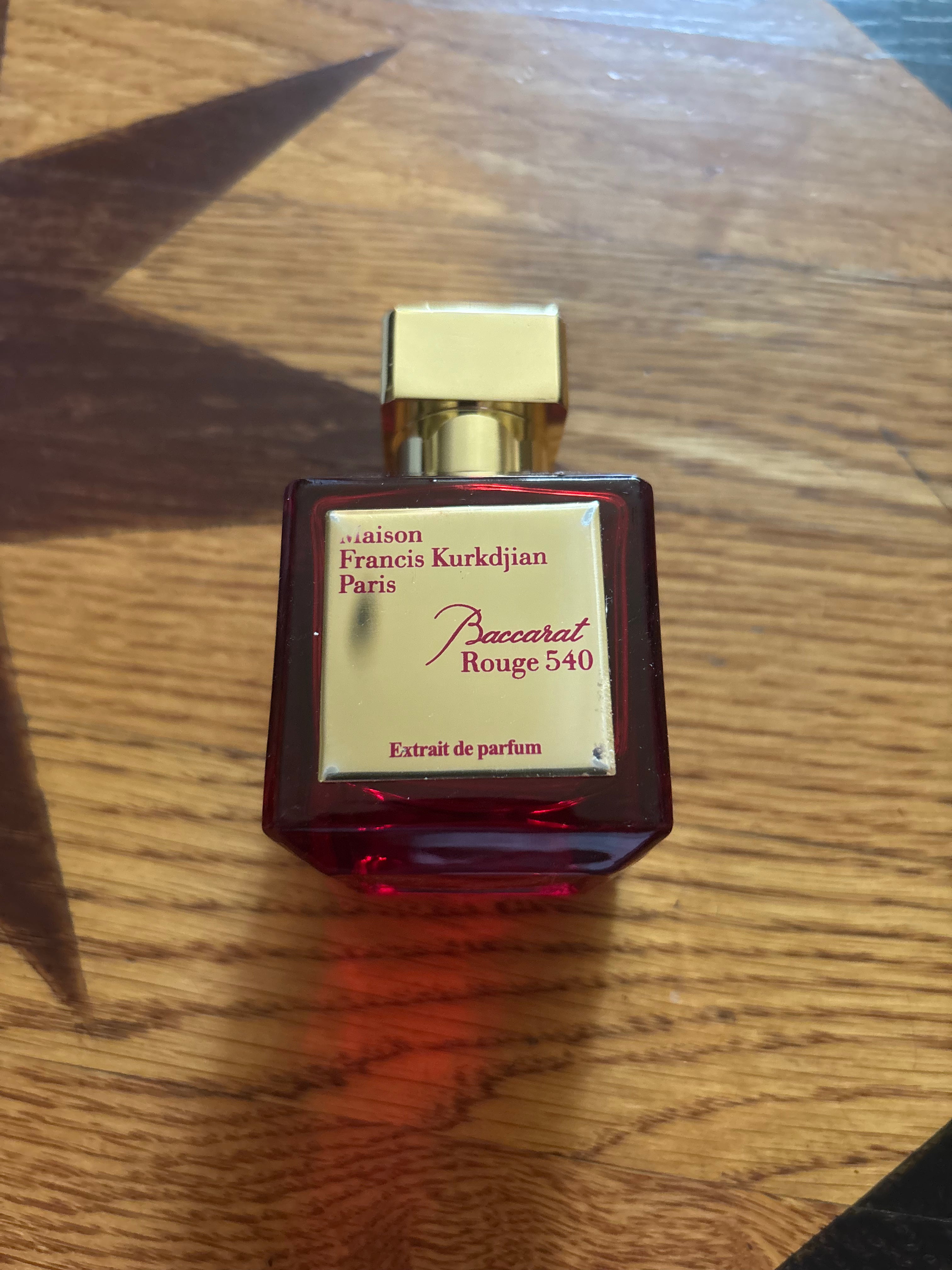 Baccarat Rouge 540 replica not authentic